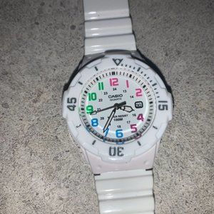 BRAND NEW NEVER WORN White Casio Watch